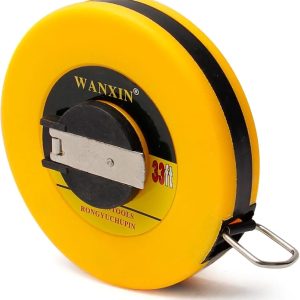 10M Double‑Side Metric Fiberglass Measuring Tape Reel | Durable Roll Measuring Tool – 1pc